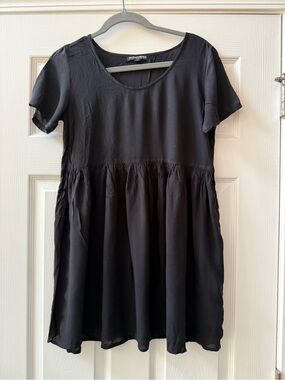 Brandy Melville Black Babydoll Dress One Size